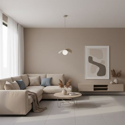 Hanglamp aan snoer RITUAL 1xG9/8W/230V beige
