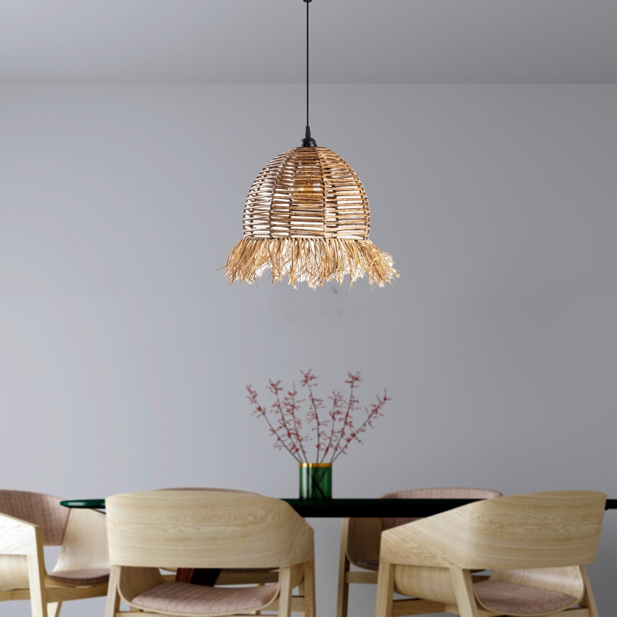 Hanglamp aan snoer RUYO 1xE27/40W/230V bruin