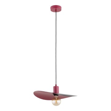 Hanglamp aan snoer SAVANA 1xE27/15W/230V zwart/rood