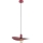 Hanglamp aan snoer SAVANA 1xE27/15W/230V zwart/rood