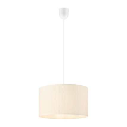 Hanglamp aan snoer SIRJA PLISADO 1xE27/15W/230V Ø 35 cm crème
