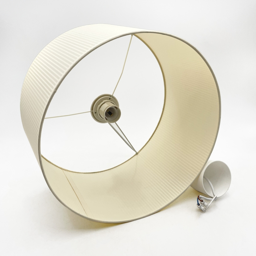 Hanglamp aan snoer SIRJA PLISADO 1xE27/15W/230V Ø 35 cm crème