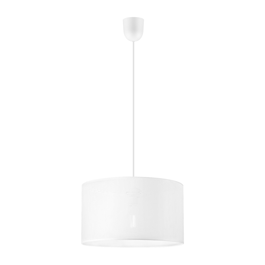 Hanglamp aan snoer SIRJA PLISADO 1xE27/15W/230V Ø 35 cm wit