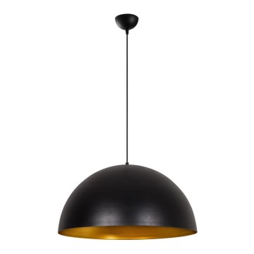 Hanglamp aan snoer SIVANI 1xE27/40W/230V Ø 60 cm zwart/koper