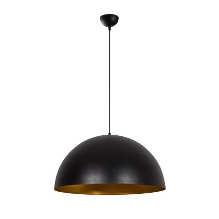 Hanglamp aan snoer SIVANI 1xE27/40W/230V Ø 60 cm zwart/koper