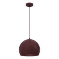 Hanglamp aan snoer SOOL 1xE27/15W/230V Ø 27 cm bordeaux