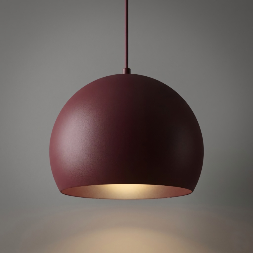 Hanglamp aan snoer SOOL 1xE27/15W/230V Ø 27 cm bordeaux