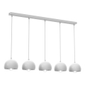 Hanglamp aan snoer SOOL 5xE27/15W/230V wit