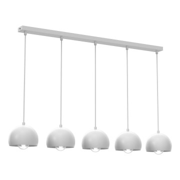 Hanglamp aan snoer SOOL 5xE27/15W/230V wit