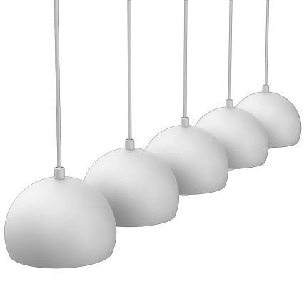 Hanglamp aan snoer SOOL 5xE27/15W/230V wit