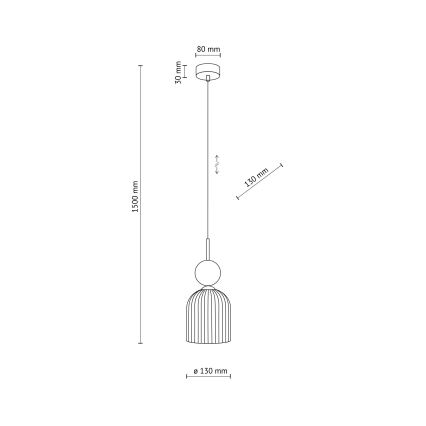 Hanglamp aan snoer SOPHIA 1xE14/10W/230V zwart/groen/rookbeige