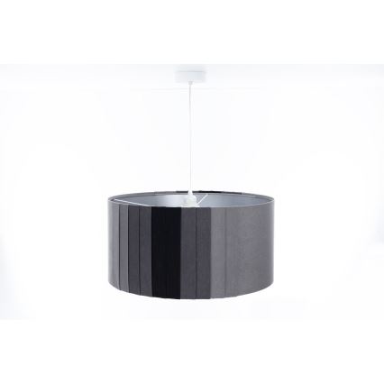 Hanglamp aan snoer STRIPES 1xE27/60W/230V Ø 60 cm grijs