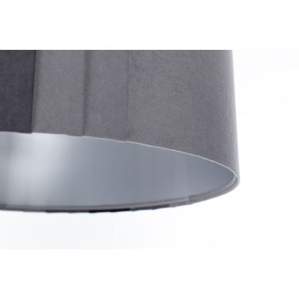 Hanglamp aan snoer STRIPES 1xE27/60W/230V Ø 60 cm grijs