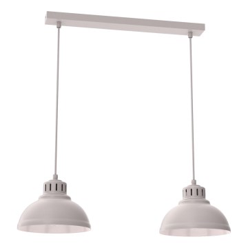 Hanglamp aan snoer SVEN 2xE27/15W/230V crème