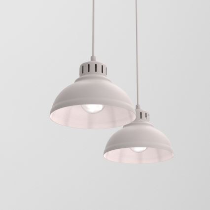 Hanglamp aan snoer SVEN 2xE27/15W/230V crème