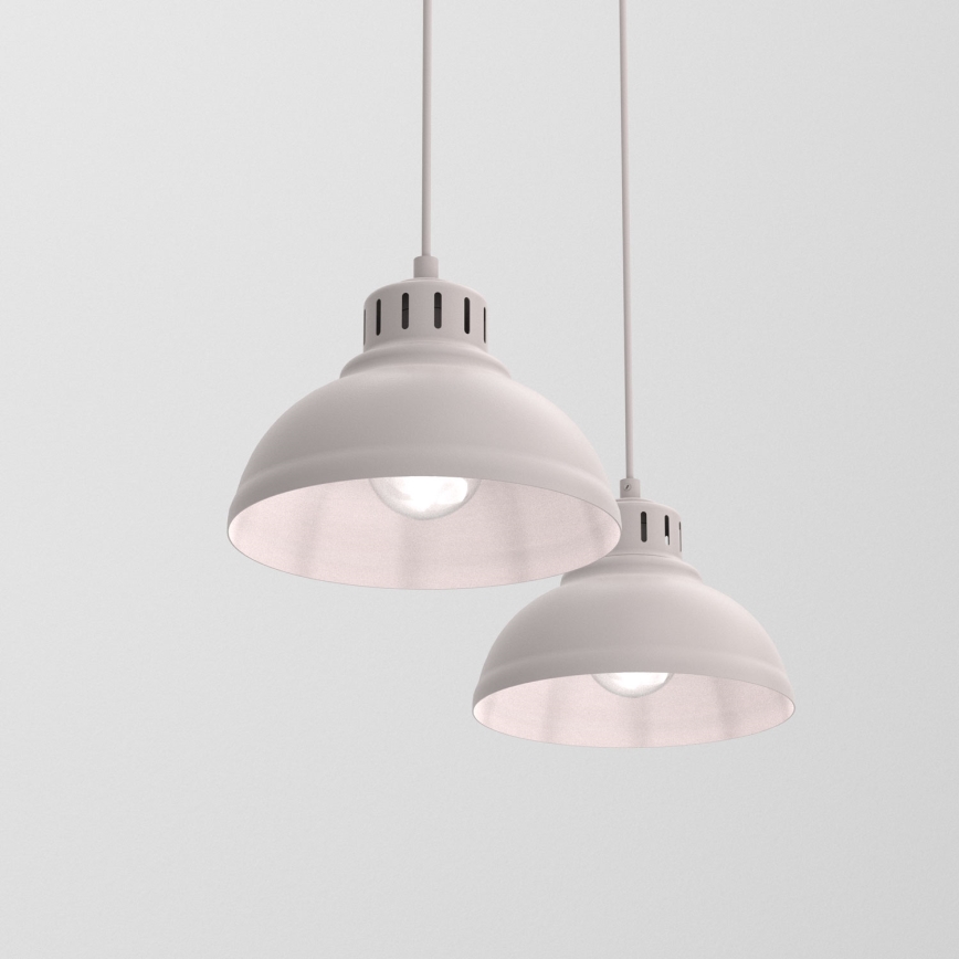 Hanglamp aan snoer SVEN 2xE27/15W/230V crème