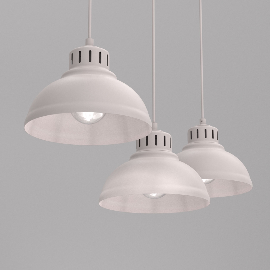 Hanglamp aan snoer SVEN 3xE27/15W/230V crème