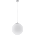 Hanglamp aan snoer UGO 1xE27/15W/230V Ø 30 cm wit