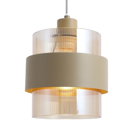 Hanglamp aan snoer VALENTINO 3xE27/15W/230V beige/helder