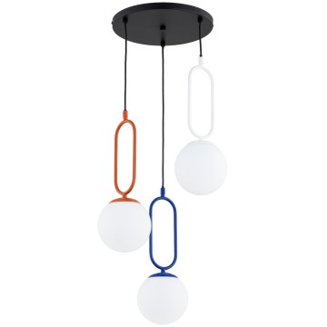 Hanglamp aan snoer VAVIL 3xE27/15W/230V veelkleurig