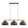 Hanglamp aan snoer VERTA 3xE27/15W/230V bruin/beige