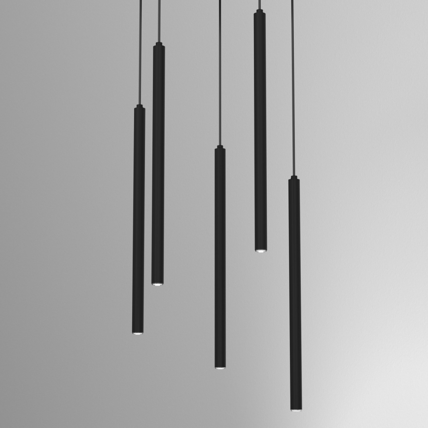 Hanglamp aan snoer YORU 8xG9/8W/230V zwart