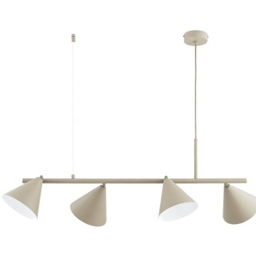 Hanglamp aan snoer ZELTA 4xE27/15W/230V beige