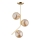 Hanglamp aan staaf LALEN 3xE14/40W/230V beige