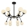 Hanglamp aan stang DAISY 12xG9/10W/230V zwart