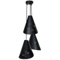 Hanglamp ALANA 3 3xE27/60W zwart
