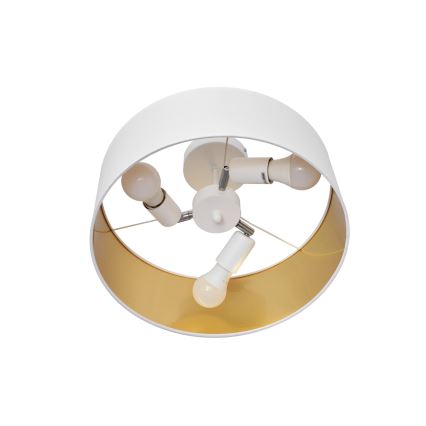 Hanglamp  ALBA 3xE27/15W/230V wit/goud