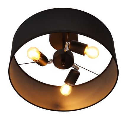 Hanglamp  ALBA 3xE27/15W/230V zwart