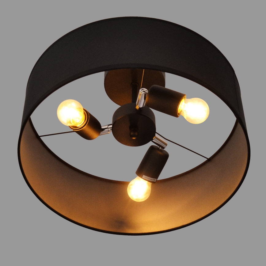 Hanglamp  ALBA 3xE27/15W/230V zwart