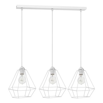 Hanglamp ALMA 3xE27/60W/230V wit