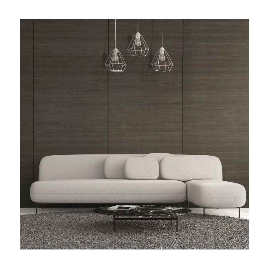 Hanglamp ALMA 3xE27/60W/230V wit