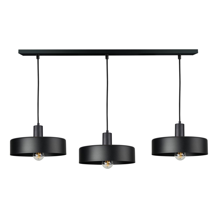 Hanglamp ARCANE, 3xE27/60W/230V, zwart