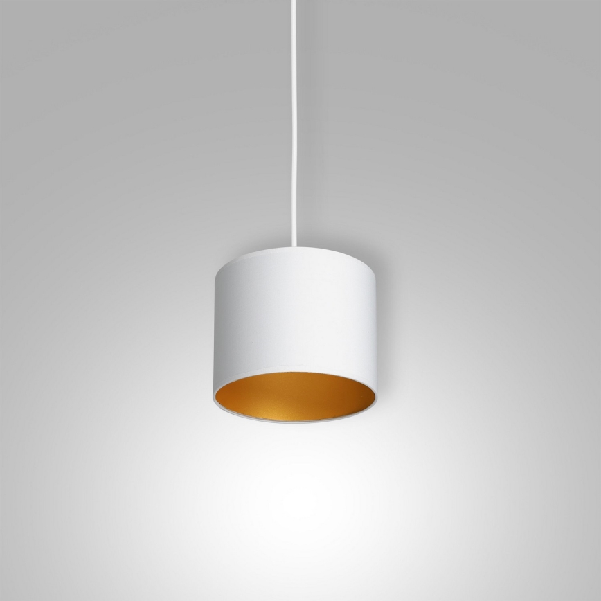 Hanglamp aan kabel ARDEN 1xE27/60W/230V Ø 18 cm wit/goud