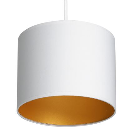 Hanglamp aan kabel ARDEN 1xE27/60W/230V Ø 18 cm wit/goud