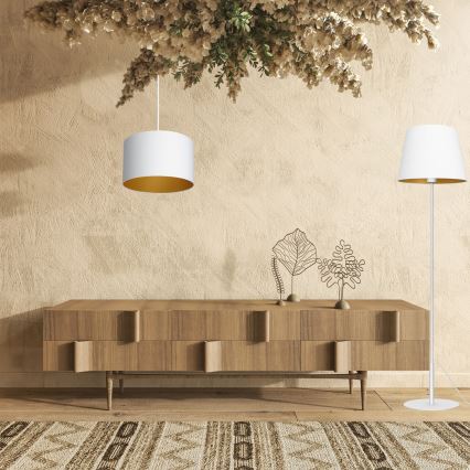 Hanglamp aan kabel ARDEN 1xE27/60W/230V Ø 25 cm wit/goud
