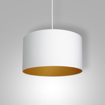 Hanglamp aan kabel ARDEN 1xE27/60W/230V Ø 40 cm wit/goud