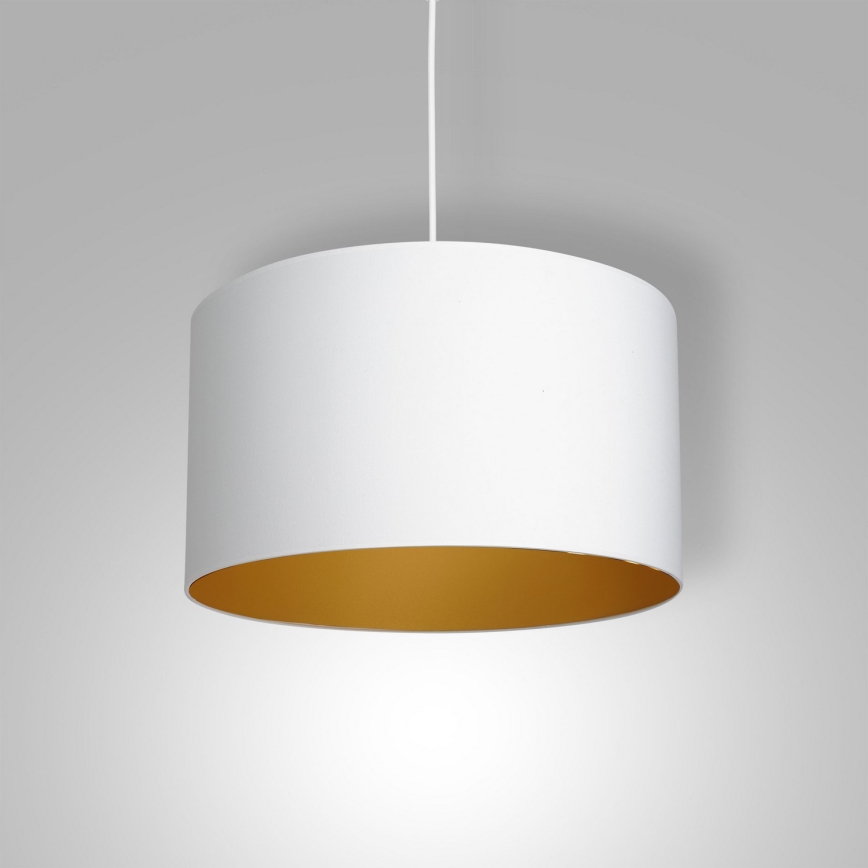 Hanglamp aan kabel ARDEN 1xE27/60W/230V Ø 40 cm wit/goud