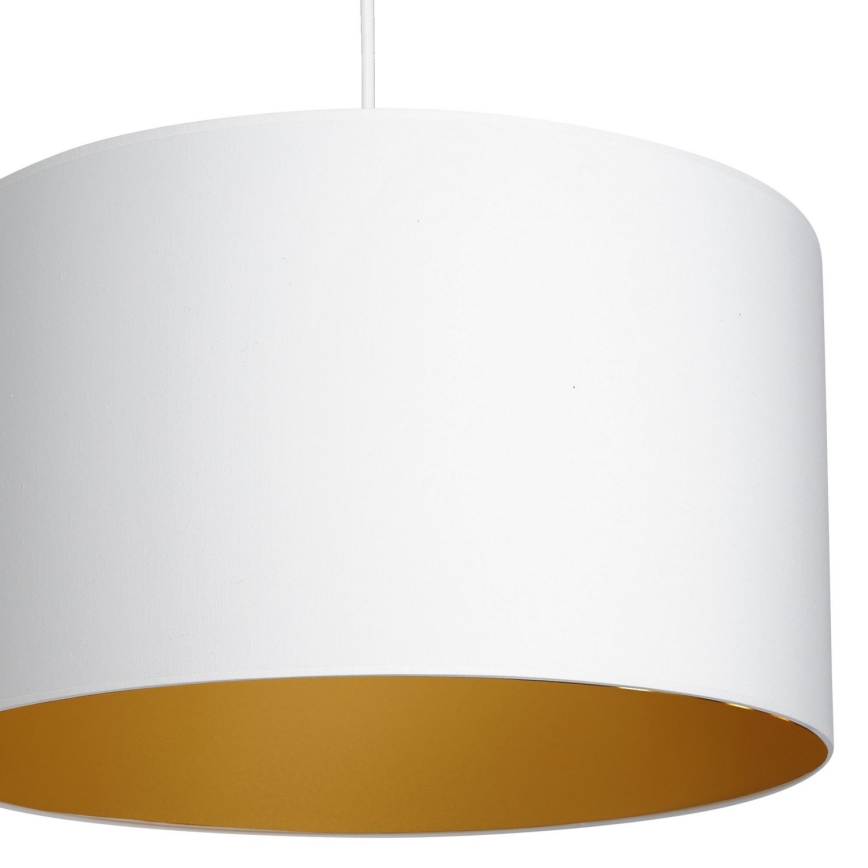 Hanglamp aan kabel ARDEN 1xE27/60W/230V Ø 40 cm wit/goud