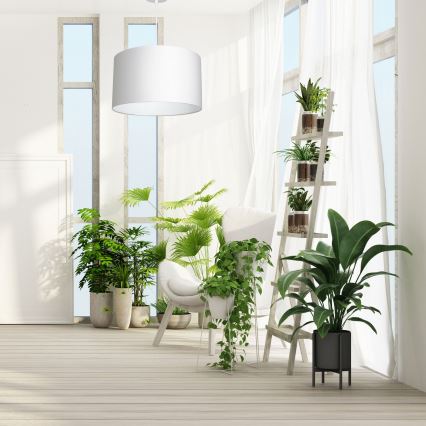 Hanglamp aan kabel ARDEN 1xE27/60W/230V Ø 40 cm wit