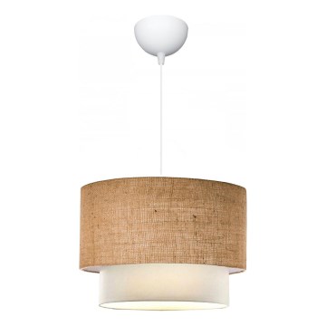 Hanglamp AYD 1xE27/15W/230V beige/wit