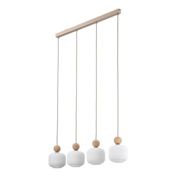 Hanglamp BALLO aan kabel 4xE14/10W/230V beige