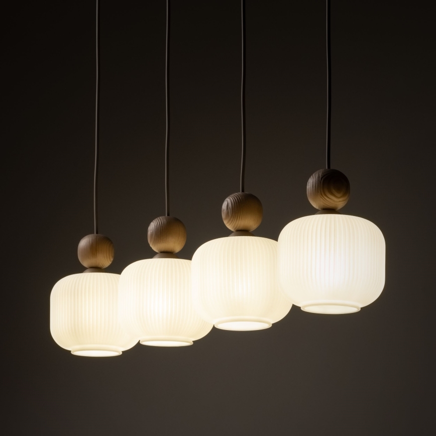 Hanglamp BALLO aan kabel 4xE14/10W/230V beige