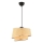 Hanglamp BARETTE 1xE27/60W/230V beige/glanzend chroom