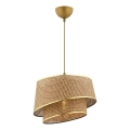 Hanglamp BARETTE 1xE27/60W/230V bruin/goud