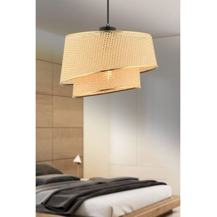 Hanglamp BARETTE 1xE27/60W/230V bruin/goud
