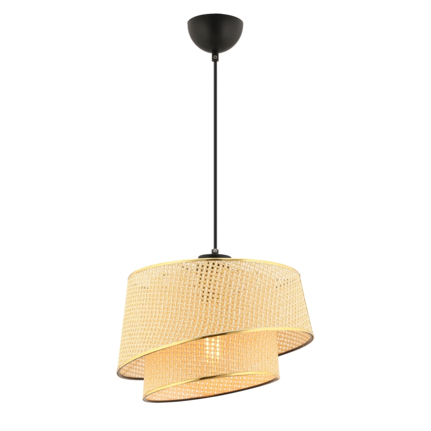 Hanglamp BARETTE 1xE27/60W/230V bruin/goud